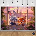 thumbnail image 2 of Zootopia Judy Hopps Nick Wilde Nursery Backdrop poster Wall Art Decor 16x24 UNFRAMED, 2 of 3