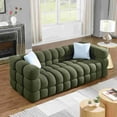 thumbnail image 5 of Llinc Store Marshmallow Sofa 3 Seater Couches For Living Room Body Structure for Usa People Boucle Sofa Olive Green 84.3" Length ,35.83" Deepth, 5 of 6
