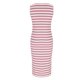 thumbnail image 5 of Vestido de Malla para Mujeres Sexy, Moda Raya Impresión Cuello en V Encaje sin Mangas Ventilación Delgado Ajuste para Ocasional Y Fiesta, 5 of 8