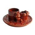 thumbnail image 3 of Porta incienso Strade Fareast Limited Soporte de cerámica Plato de vela de gato Rojo, 3 of 8