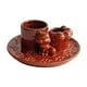 thumbnail image 3 of Porta incienso Strade Fareast Limited Soporte de cerámica Plato de vela de gato Rojo, 3 of 8