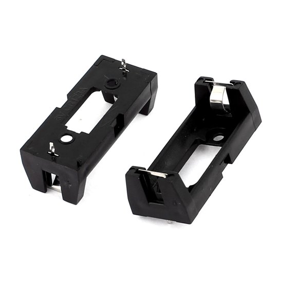 CR123A Lithium Battery Holder Box Case w PCB Solder Mounting 2Pcs