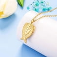thumbnail image 5 of XIUDA Urn Necklace for Ashes, Wings Stainless Steel Cremation Jewelry Memorial Pendant Keepsake for Men -Gold, 5 of 6