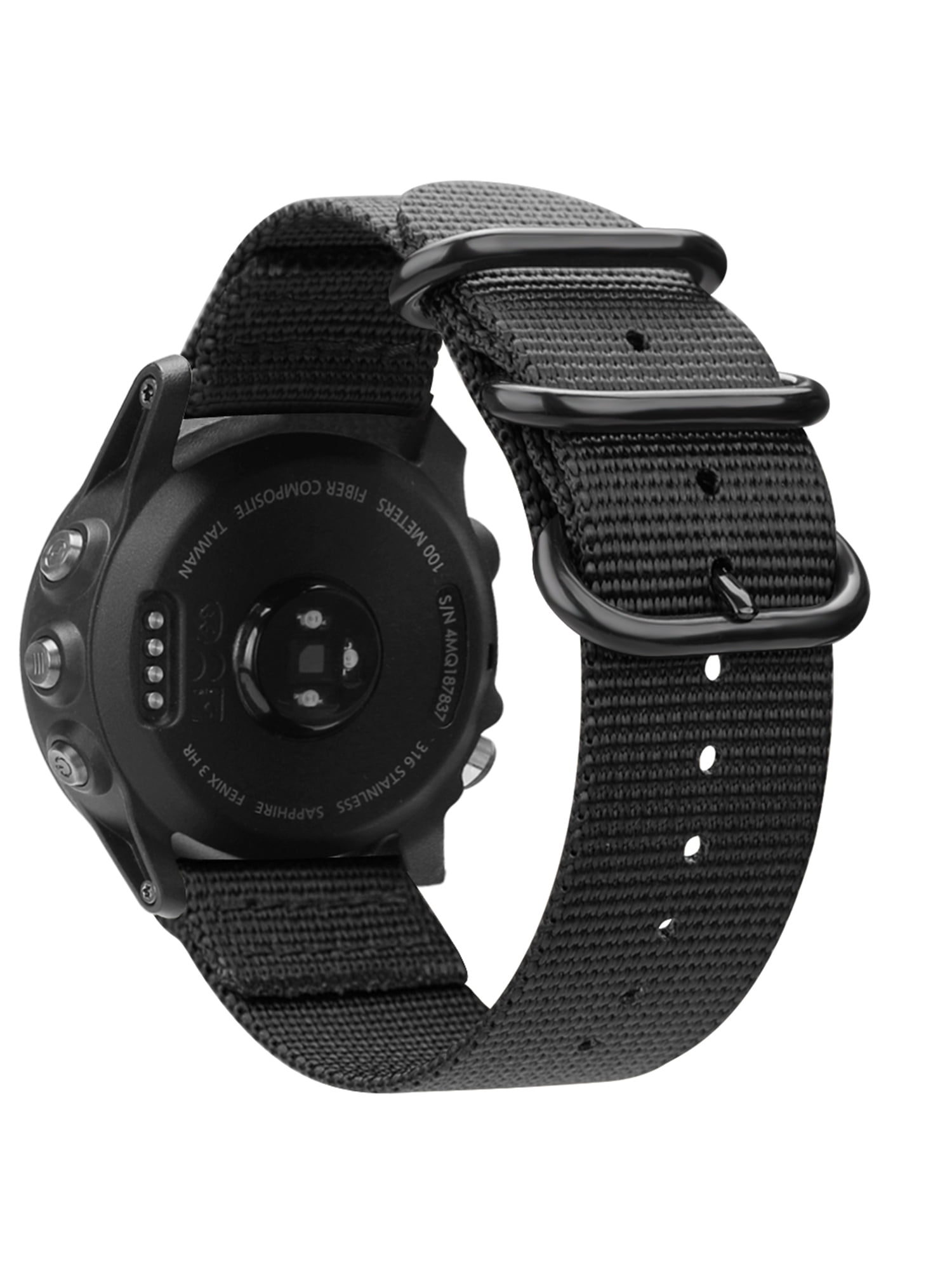 Subjektiv træfning Bliv Fintie Band Compatible with Garmin Fenix 5X Plus/Tactix Charlie Watch, 26mm  Premium Woven Nylon Adjustable Replacement Strap Compatible with Fenix 5X/3/ 3 HR Smartwatch - Walmart.com