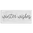 thumbnail image 5 of Stupell Industries Winter Wishes Sentiments Geometric Snow Flakes Cursive Typography Graphic Art White Framed Art Print Wall Art, 30x13, by Daphne Polselli, 5 of 5