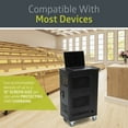 thumbnail image 4 of Aukfa 16-Unit Laptop Charging Cart, Mobile Charging Station for Classroom, Up to 14-inch Screen Size, Black, 4 of 11