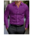 thumbnail image 1 of Camisa de solapa con estampado 3D de línea negra de gran venta para hombres, ropa casual lujosa de moda de alta calidad para hombres en la calle, 1 of 6