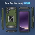 thumbnail image 4 of Allytech Rugged Case for Samsung Galaxy A25 5G with 360°+180° Rotatable Kickstand, Four Corners Shockproof [Military Grade Drop Protection] Slim Anti-Scratch Protective Case - Olivegreen, 4 of 8