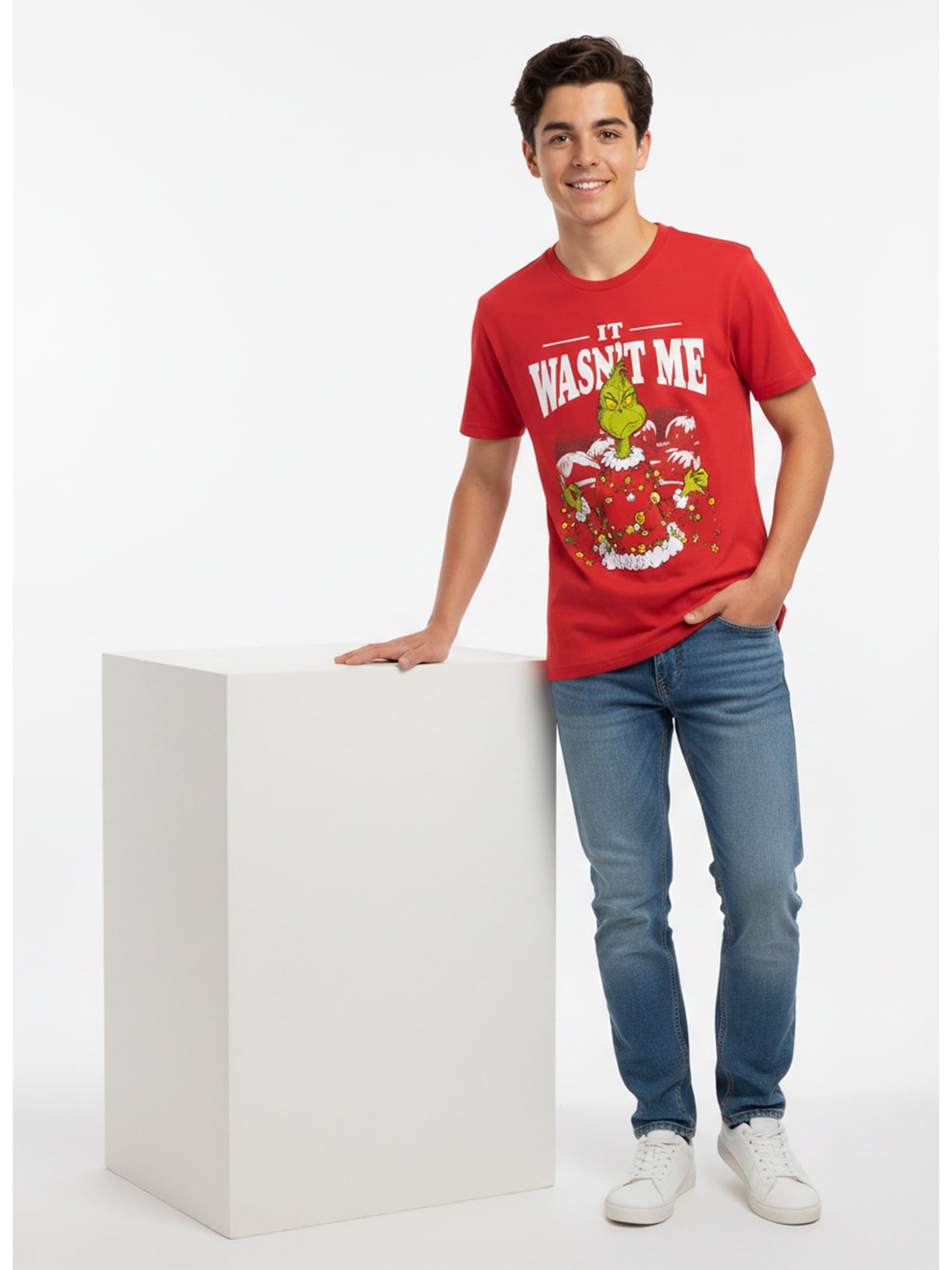 Dr. Seuss’ The Grinch, Boys' Graphic Tee with Short Sleeves, Grinchy McGrincherson, Sizes XS-XXL