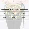 thumbnail image 3 of Levmjia Womens Midi Skirt Solid Color Sequins Solid Color Stretch Belly Dance Belly Performance Casual Skirt With For Party Vacation, 3 of 3