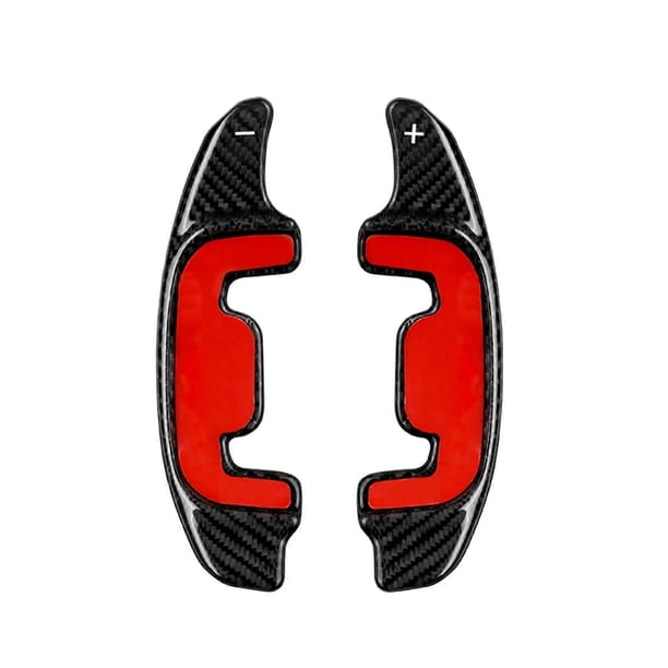 Auto Steering Wheel Paddle Shift Extension for Benz AMG GT50 GT53 CLS53 E53 E63 SL55 Red/Black Carbon Fiber Black Carbon Fiber Look