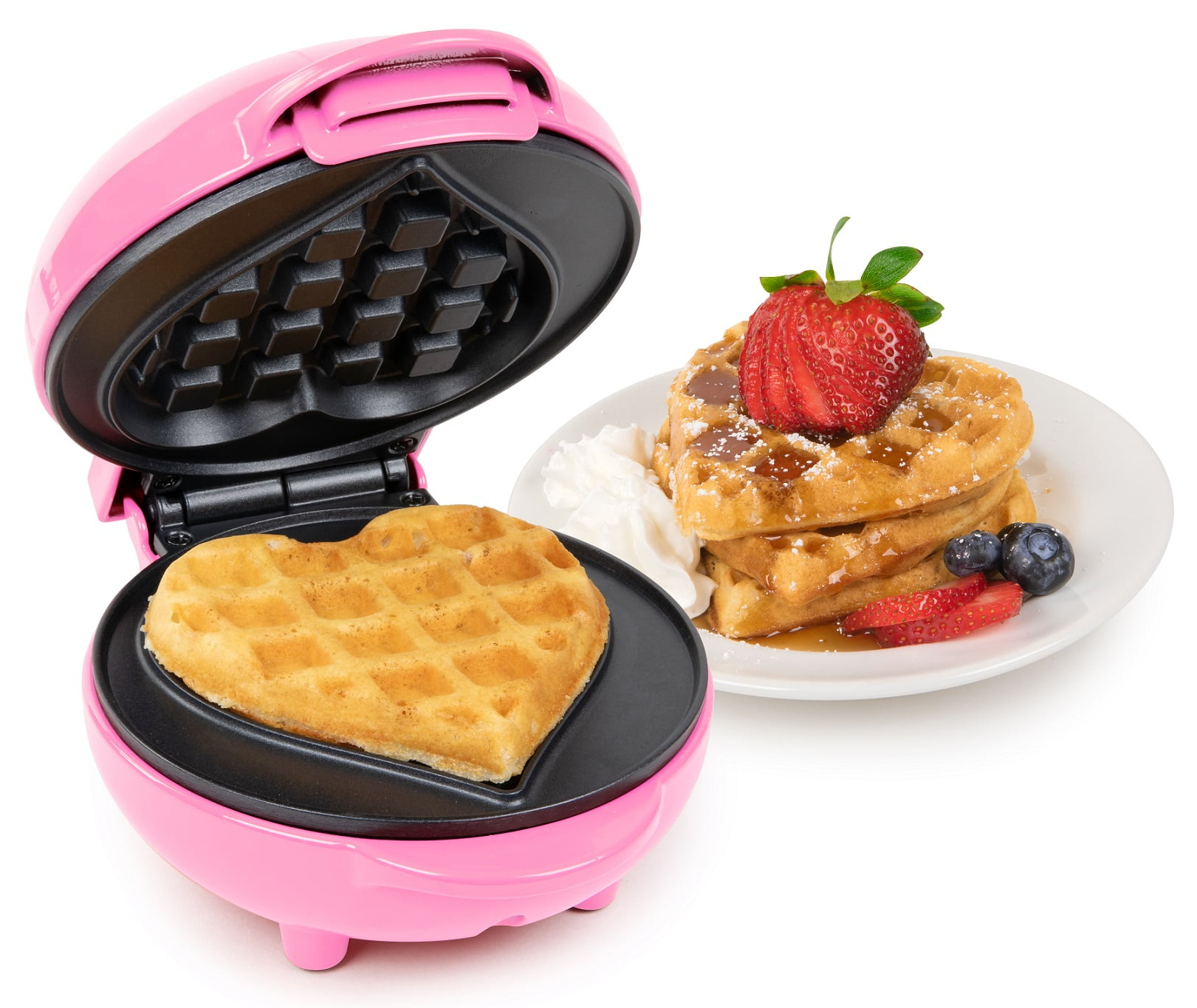 Nostalgia My Mini Heart Waffle Maker, Pink - Walmart.com