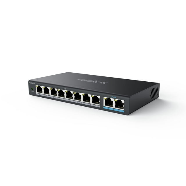 Conmutador PoE REOLINK RLA-PS1 8 puertos PoE 2 Gigabit Uplink 120 W
