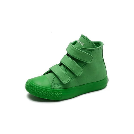 

Fangasis Girls Boys Casual Shoes Fashion Flats Non-Slip Canvas Sneakers Children Walking Shoe Running Breathable Comfort Green 10C