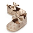 thumbnail image 6 of nvzhuang Infant Baby Girls  Shoes, Bowknot Non-Slip Adorable Shine Surface Baby Booties, 6 of 9