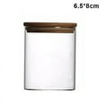 thumbnail image 2 of CNKOO Transparent Clear High Cylinder Glass Sealed Kitchen Storage Bottle Jar with Lid Organization Container, 2 of 5