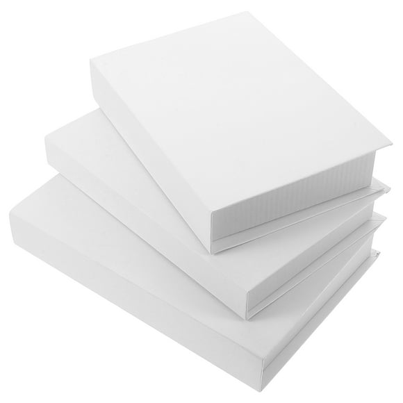 BRIGHTFUFU 3 uds libros decorativos de imitación modelo libros falsos blancos para decoración de estantería, libros de mesa de centro decoración de libros de mesa de entrada