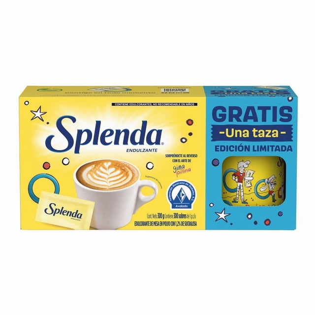 Endulzante de mesa Splenda en polvo 300 g + 1 taza con arte de Gina Pillina