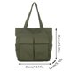 thumbnail image 2 of Bolso de lona 2024 para mujer con gran capacidad. Nuevo bolso de hombro versátil y moderno. Bolso portátil para estudiantes y hombres., 2 of 3
