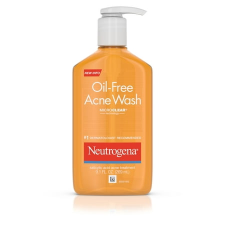 Neutrogena Oil-Free Salicylic Acid Acne Fighting Face Wash, 9.1 fl. (Best Face Wash For The Morning)