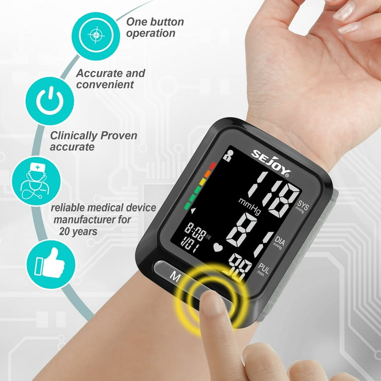 Blood Pressure Monitor-Wrist Cuff Automatic Digital Blood Pressure