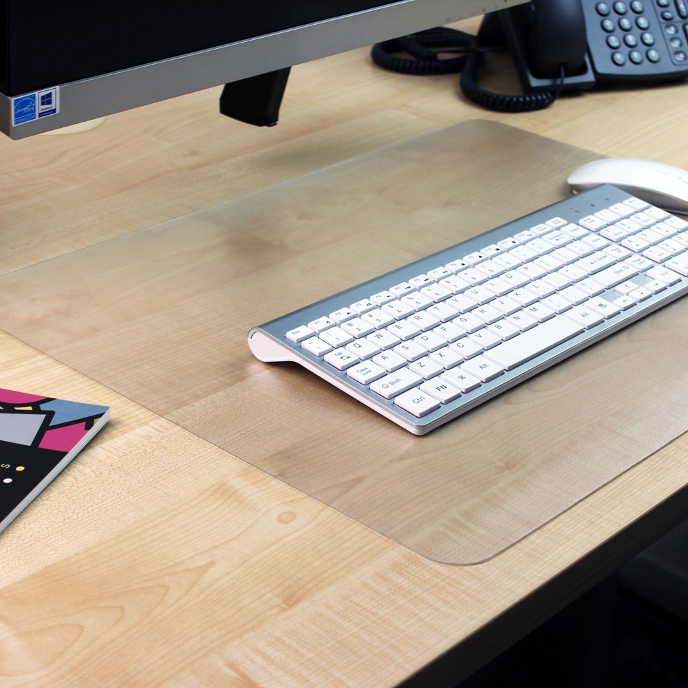 Desktex Antislip Polycarbonate Desk Pad, Crystal Clear