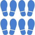 thumbnail image 1 of PATIKIL 8x3.3" Footprint Sticker, 4 Pairs PVC Shoes Floor Decal Sign for Class Decor Stair Guide, Sky Blue, 1 of 6