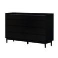 thumbnail image 3 of Walker Edison Lee 9-Drawer Solid Wood Dresser, Black, 60", 3 of 6
