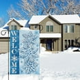 thumbnail image 3 of Welcome Winter Garden Flag 12.5x18 Double Sided Burlap Christmas Snowflake Garden Flags for Winter Christmas Seasonal Outside Outdoor Decoration (ONLY FLAG), 3 of 6