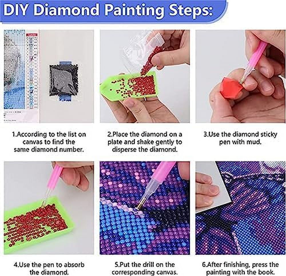 DIY 5D Diamond Painting Kits for Adults Kids Sea Turtle Full Drill Round Diamond  Gem Art Beads Painting for Kids Perfect for Home Wall Decor-  15.7x11.8Inches 