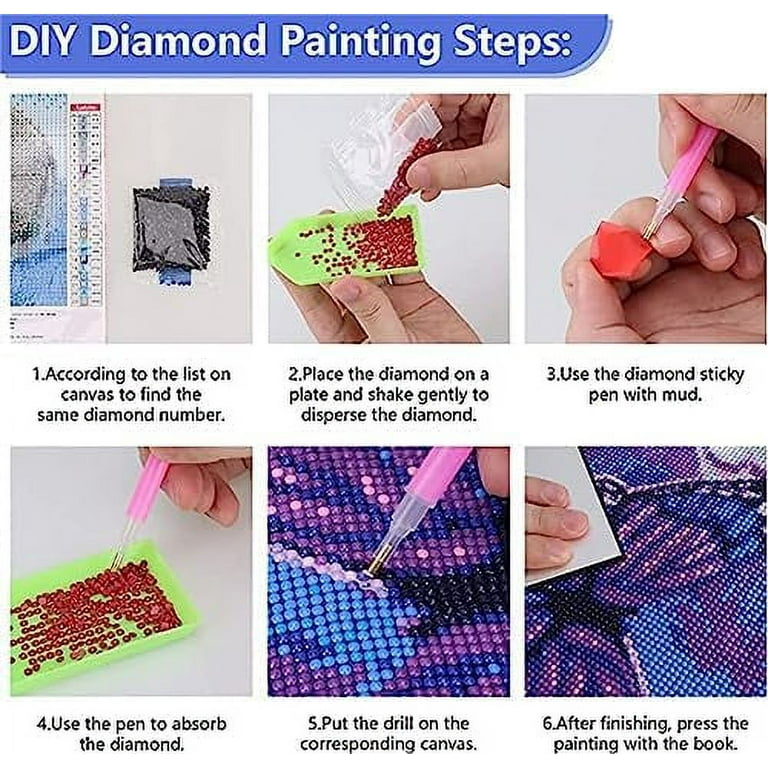 Diamond Painting Kits for Adults, DIY 5D Full Drill Diamond Art Pictures, Tree of Life Pictures by Numbers Crystal Gem Rhinestone Embroidery Craft