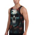 thumbnail image 2 of Salouo Butterfly Flower Skull for Men's Tank Tops,Sleeveless Muscle Shirts for Men Quick Dry Workout Tank Top Gym Muscle Tee Fitness Bodybuilding Sleeveless T Shirt-Large, 2 of 7