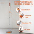 thumbnail image 6 of 2-in-1 Floor Scrub Brush with Long Handle, 12" Wide Head, Indoor/Outdoor Cleaning, 6 of 7