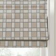 thumbnail image 5 of TWOPAGES 31"x64" Linen Blend Cordless Jacquard Roman Shade Light Filtering Blinds for Bedroom, 1 Piece, Mountain, 5 of 6