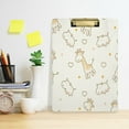thumbnail image 5 of FMSHPON Cute Cartoon GiraffeHippo Clipboard Hardboard Wood Nursing Clip Board and Pull for Standard A4 Letter 13x9 inches, 5 of 7