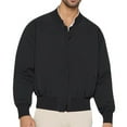 thumbnail image 2 of Ceisia Men's casual solid color warm zipper jacket pocket long Gift sleeve outerwear, 2 of 7