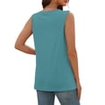 thumbnail image 4 of AherBiu Tank Tops for Women Wrap Deep V Neck Sleeveless Shirt Summer Tunic Tops to Wear with Leggings, 4 of 6