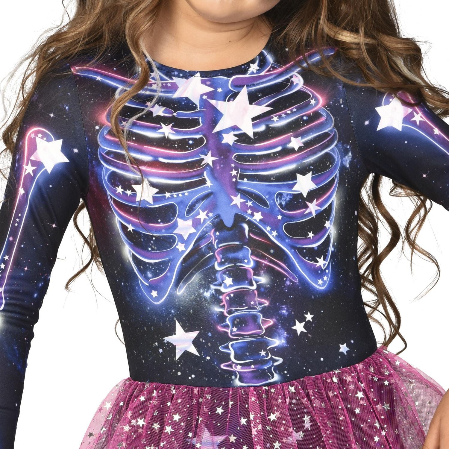 DÉGUISEMENT D'HALLOWEEN DE SQUELETTE ÉTOILÉ POUR FILLE