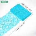 thumbnail image 3 of Uxcell 5-Yard 5.9 Inch Wide Elastic Lace Fabric, Ribbon Stretchy Trim Lake Blue, 3 of 6
