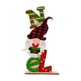 thumbnail image 2 of Adorno navideño de madera con letras, decoración navideña, centro de mesa decorativo, reutilizable Enano, 2 of 9