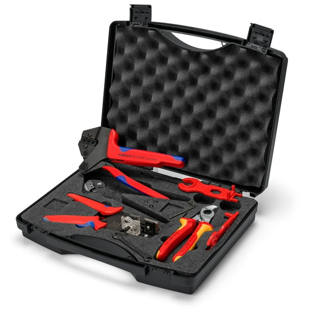 KNIPEX 97 91 04 V01 Maletín de herramientas para aplicaciones fotovoltaicas Para conectores solares MC4 (Multi-Contact) 7 piezas