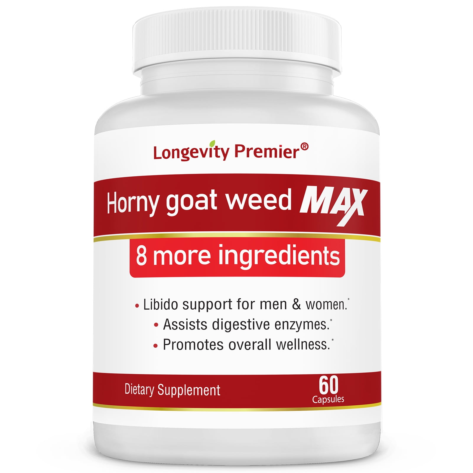 Longevity Horny Goat Weed Extract [Extra Strength] with Maca Root