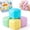 Colored, variant on Joyfy 4 Pack Pastel Colored Squishy Toys, Sensory Fidget Stress Relief Toys, Squeeze Cubes for Kids Adults, Classroom Rewards, Party Favor Gifts