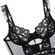 thumbnail image 3 of Conjunto de lencería femenina de encaje transparente, sujetador y braguita, ideal para bodas y para dormir (estilo francés). Negro, 3 of 9