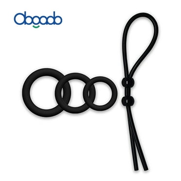 Obgado Penis Ring Set, Silicone Adjustable Penis Rings Adult Sex Toys for Men or Couple