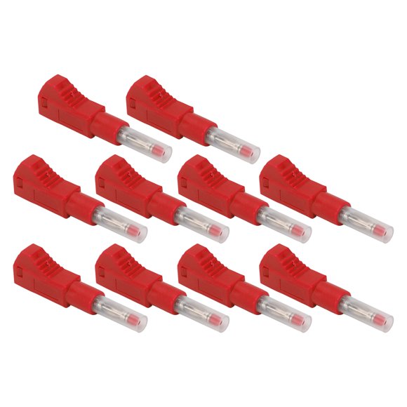 Fiches Banane, Connecteurs de Haut-Parleur 4mm CAT II 600V 32A avec 10 Pcs pour Équipement Numérique