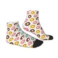 thumbnail image 6 of Salouo Colorful Donuts Pattern Unisex Middle Tube Socks,Middle-Finger Knee High Socks Over The Calf Tube Stocking Crew Stockings for Women and Men Tube Socks, 6 of 8