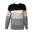 thumbnail image 6 of YueHuiYing Women's Fall Sweater Crew Neck Long Sleeve Casual Pullover Knitted Sweater Tops, 6 of 6