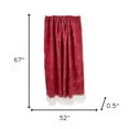 thumbnail image 5 of 52" X 67" Red and White Woven Wool Blend Throw Blanket, 5 of 6