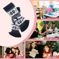 thumbnail image 6 of Thickened Christmas Socks, Winter Warm Ankle Cuffs with Snowflake Deer Patterns, Knitted Leg Warmers, Festive Holiday Footwear for Cold Weather, 6 of 6